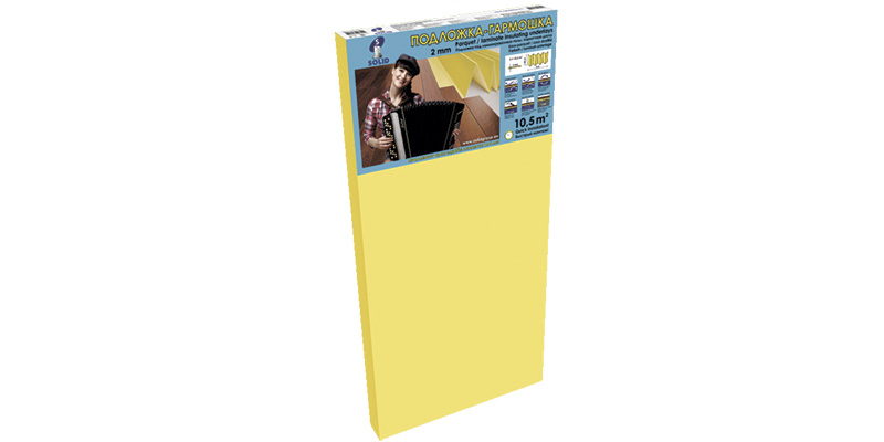 Подложка Гармошка Желтая 2мм Солид от ООО "А Стиль" Новосибирск