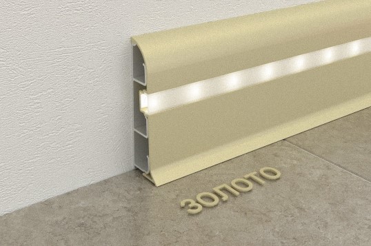 Плинтус с подсветкой Fezard Золото от ООО "А Стиль" Новосибирск