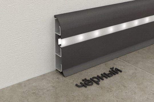 Плинтус с подсветкой Fezard Черный от ООО "А Стиль" Новосибирск