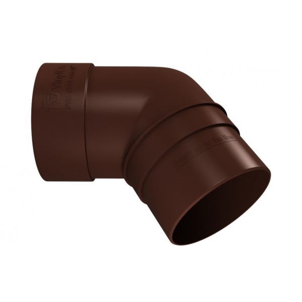 Колено трубы 67 гр. VINILON цвет Кофе (Коричневый) от ООО "А Стиль" Новосибирск