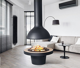 LOFT - 01 | Камин дровяной центральный островной | RUSSIA GRILL