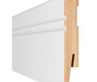 МР 1005 Высокий белый плинтус Paint it под покраску  2420*100*15 мм, Arbiton