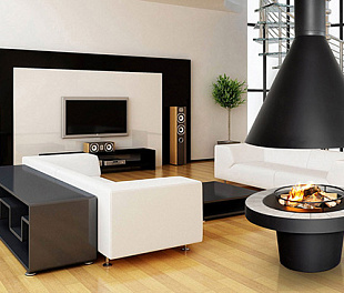 LOFT - 02 | Камин дровяной центральный островной | RUSSIA GRILL