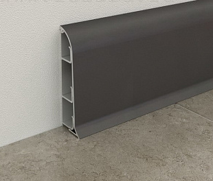Алюминиевый Плинтус анодированный Fezard Черный