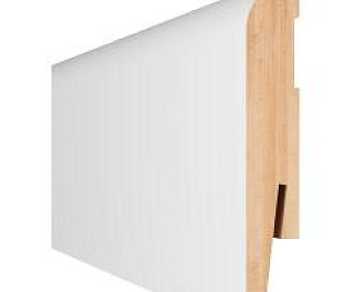 МР 1004 Высокий белый плинтус Paint it под покраску  2420*100*15 мм, Arbiton