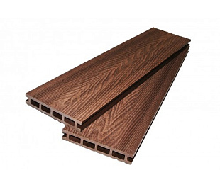 Террасная доска | ExtraWood | Орех Итальянский 3м | Шоколад ДПК Дёкинг | Forest 3D Bark Strong